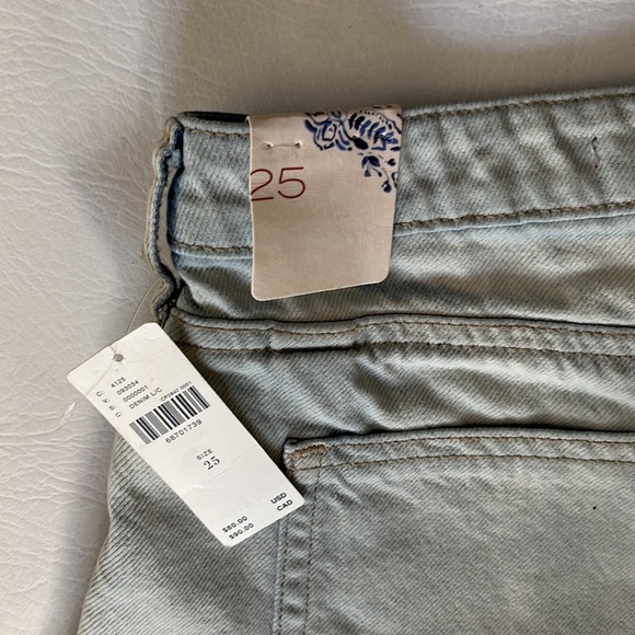 ANTHROPOLOGIE PILCRO DENIM MICRO SHORTS LIGHT DENIM SIZE 25 NWT - Picture 7 of 7